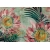 Fototapeta w stylu vintage z kwiatami i palmami - RAD9112007